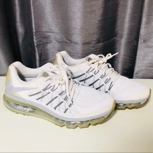 Nike Air Max 2015 white/gray sneakers size 5Y